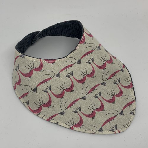 Bavoir bandana "crevettes"