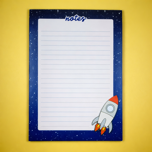 Bloc-notes "espace & fusée"