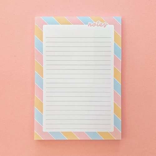 Bloc-notes à rayures