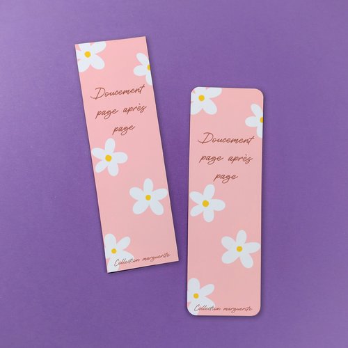 Marque-page marguerite