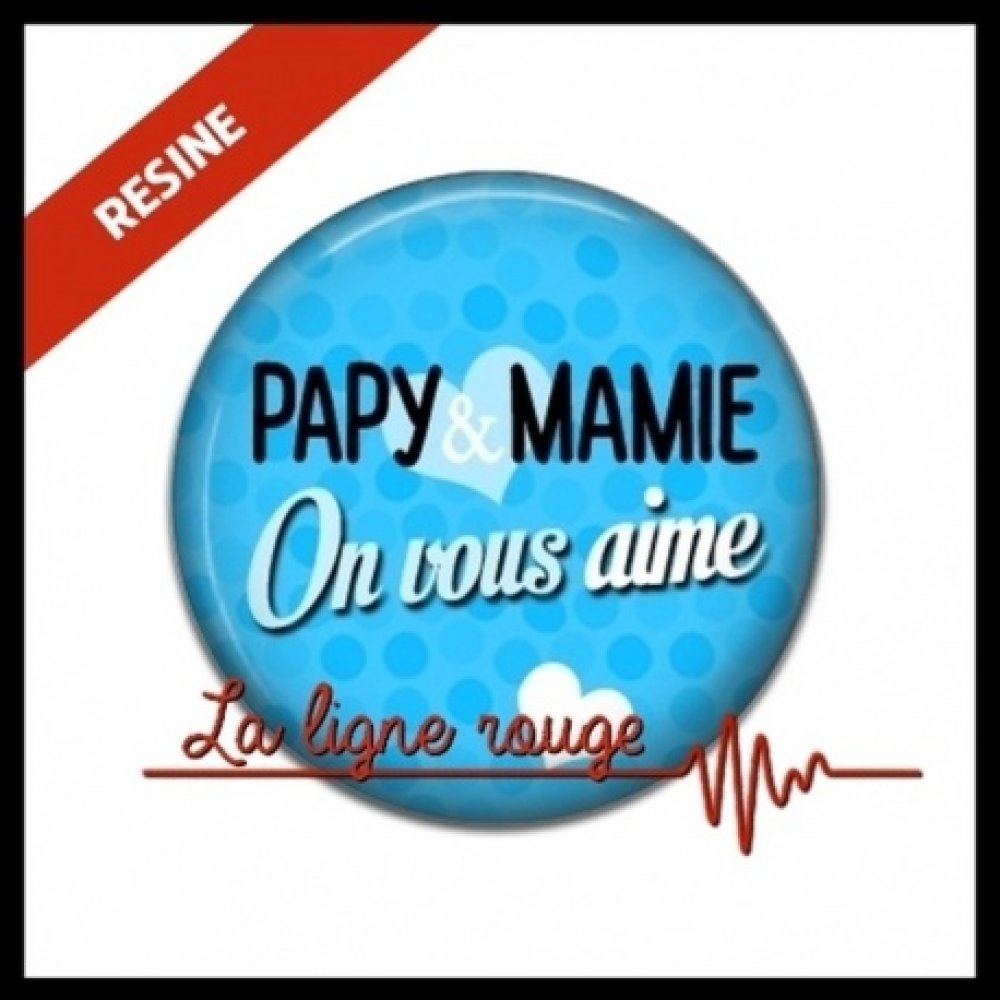 Cabochon Rond A Coller Resine 25 Mm Papy Et Mamie On Vous Aime 3233 Texte Famille Humour Un Grand Marche