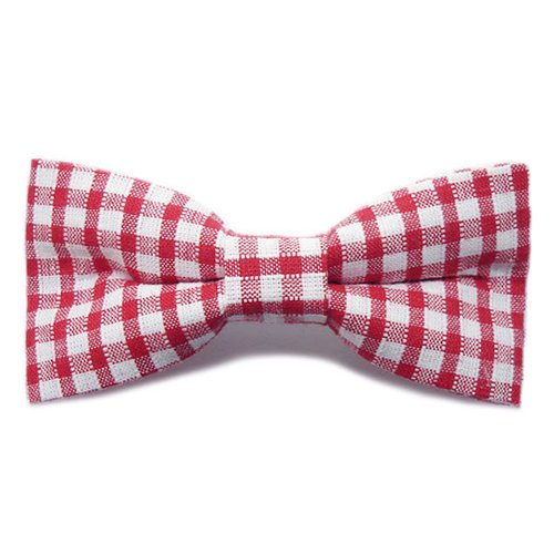Noeud Papillon Enfant Garcon Tissu Coton Vichy Rouge Un Grand Marche