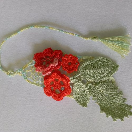 Fleurs rouge coquelicot marque-page