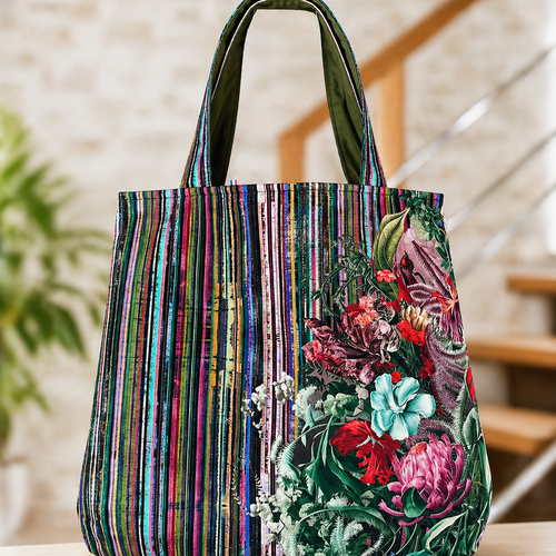City-bag edition graphique floral