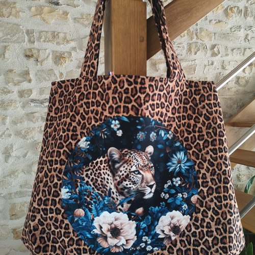 Sac "city bag- edition léopard /floral"