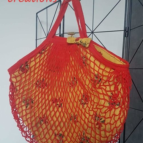 Sac filet à provision, sac de plage, sac à courses petit modèle