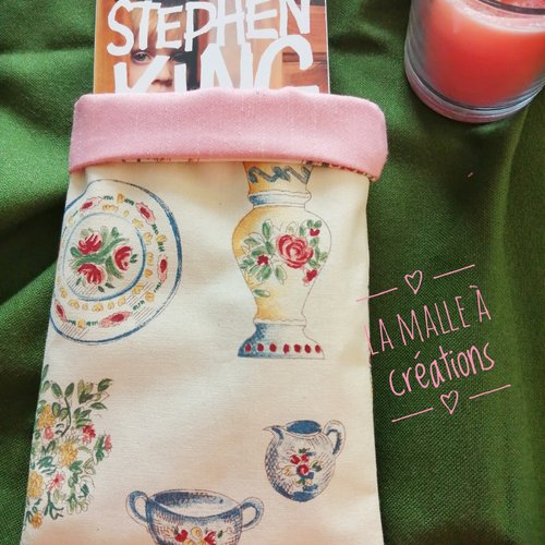 Pochette protège livre réversible format poche