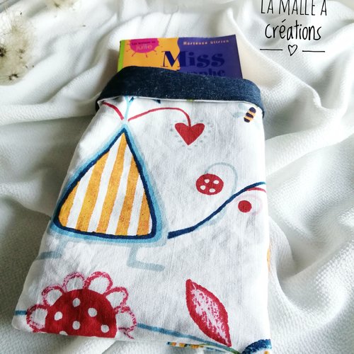 Pochette protège livre réversible format poche