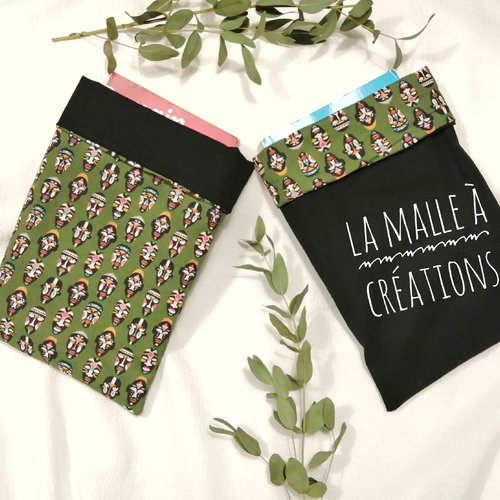 Pochette protège livre réversible format poche