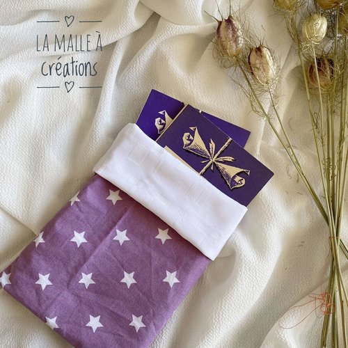 Pochette protège livre réversible format poche