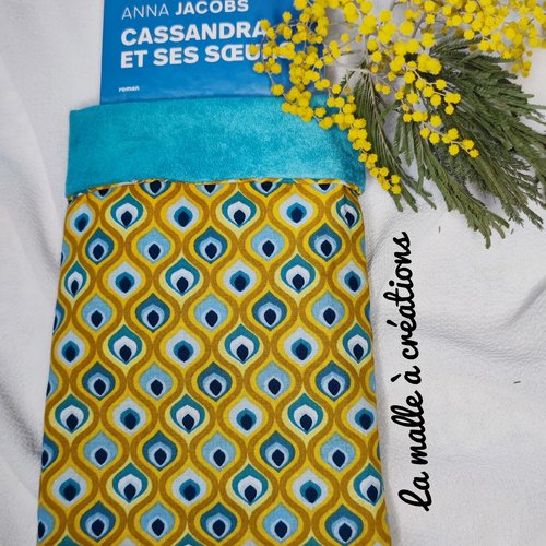 Pochette protège livre réversible format poche