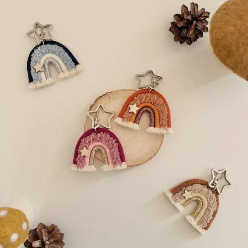 Porte clés arc-en-ciel à personnaliser, idée cadeau maîtresse, atsem