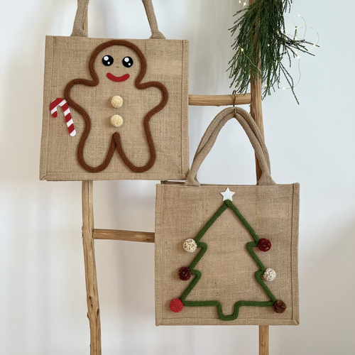 Sac en jute « mannala » et « sapin »