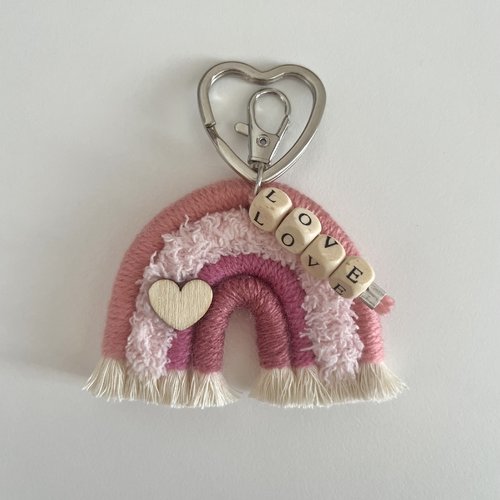 Porte clés arc-en-ciel à personnaliser, idée cadeau maîtresse, atsem