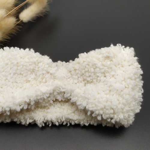 Bandeau laine effet moumoute pour bébé