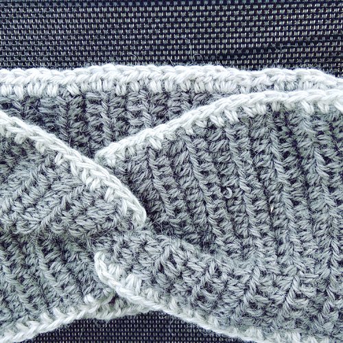 Bandeau headband tricoté main laine alpaga