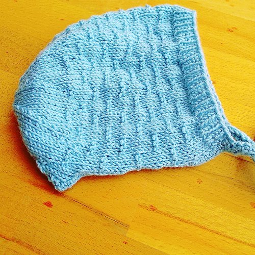 Bonnet béguin laine bébé tricoté main