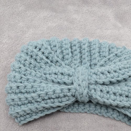 Bonnet turban en laine pour bébé / idée cadeau naissance