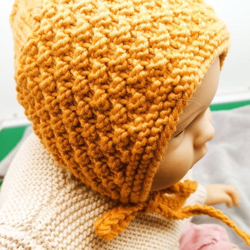 Béguin laine mérinos pour bébé