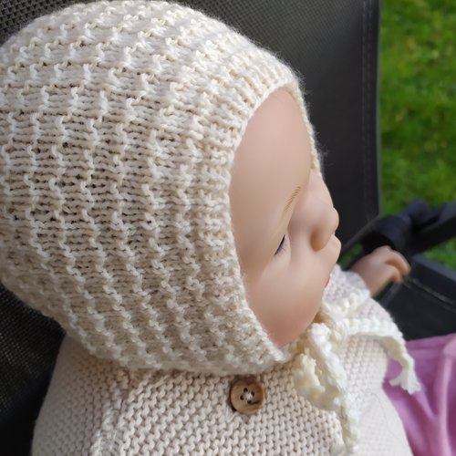 Béguin pour bébé en laine mérinos