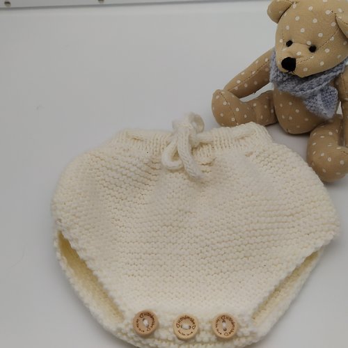 Culotte cache couche laine mérinos pour bébé