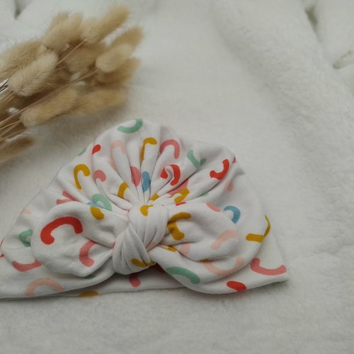 Bonnet turban bébé