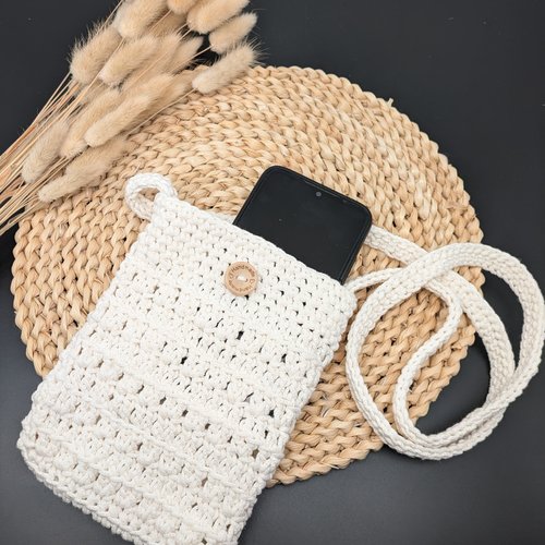 Pochette bandoulière pour téléphone portable ou petites affaires personnelles
