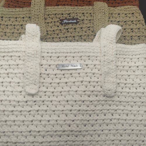 Sac ordinateur au crochet fait main