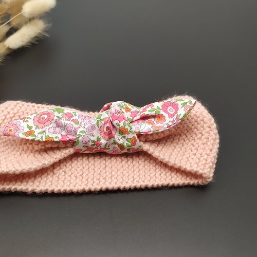 Bandeau laine bébé fait main