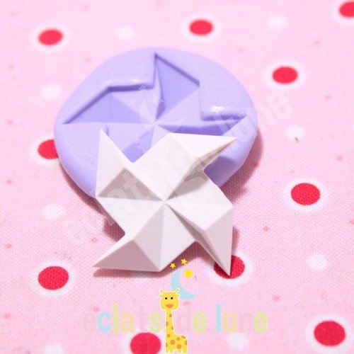 Moule en silicone origami moulin à vent 30 mm
