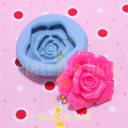 Moule silicone belle rose 30mm
