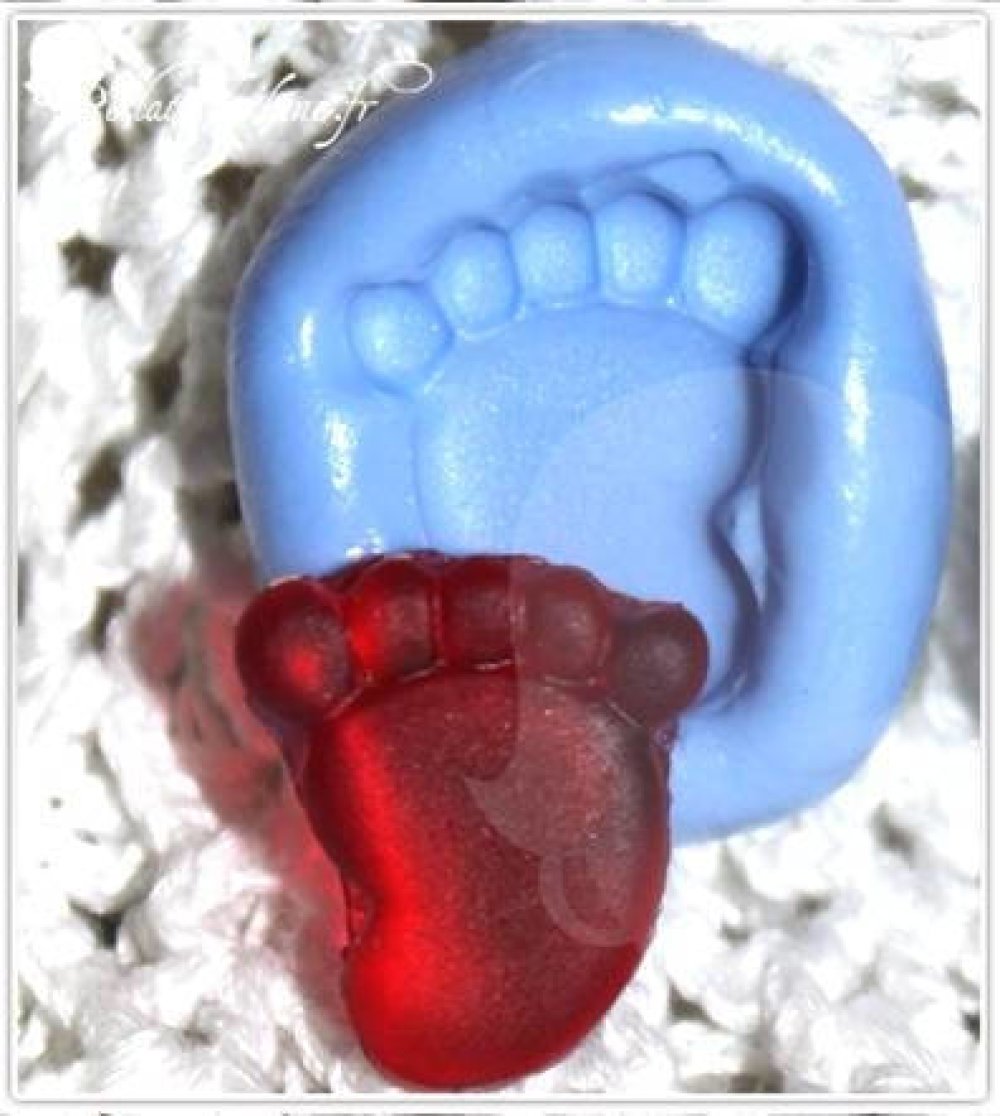 Moule silicone Accessoires bébé petits pieds