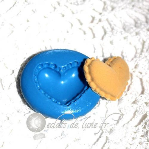Moule silicone macaron coeur 24/20mm