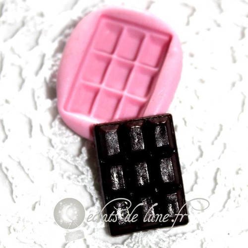 Moule silicone tablette chocolat 23/17mm