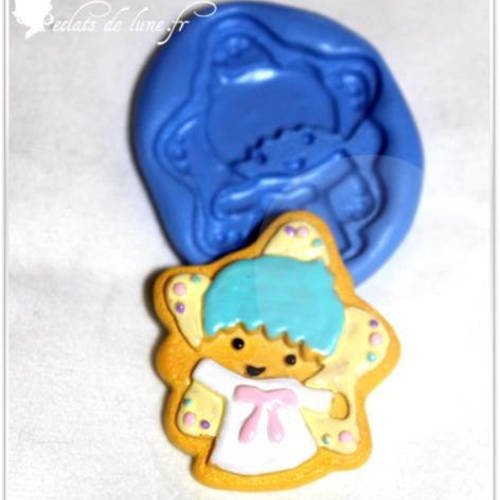 Moule silicone biscuit ange bleu 42/35mm