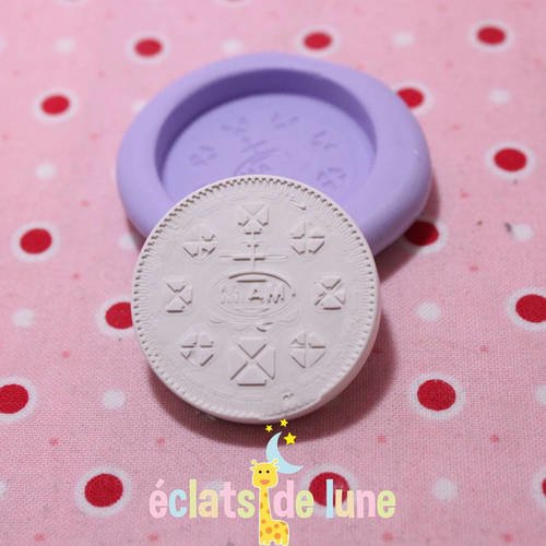 Moule silicone biscuit miam 30mm