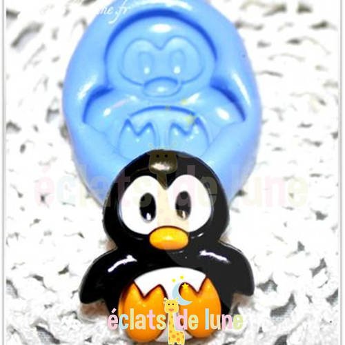 Moule silicone mignon petit pingouin 25mm