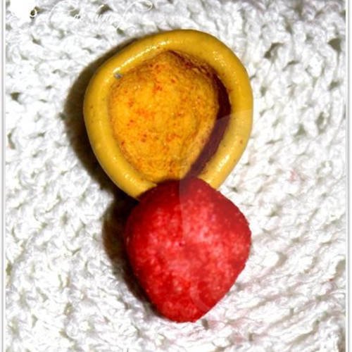 Moule silicone mini bonbon fraise 20/16 mm