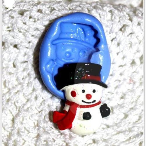 Moule silicone bonhomme de neige 24/17 mm