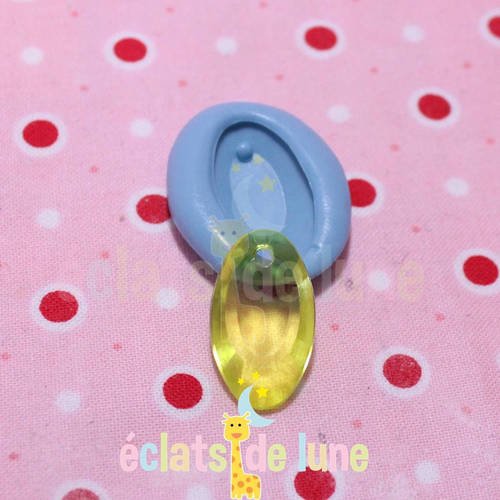 Moule silicone cabochon oval 22/12mm