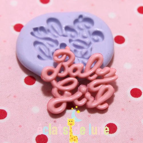 Moule silicone baby girl 30mm