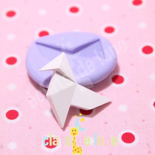 Moule silicone origami oiseau 23/22 mm