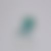 Cabochon queue de sirène blanc turquoise
