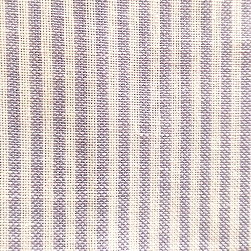 Bande à broder 35 cm x 30 cm lin rayé bleu et blanc
