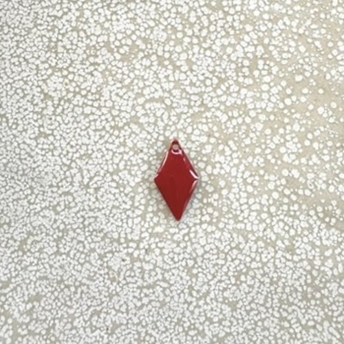 Sequin émaillé losange rouge 15x8 mm laiton doré – sequin losange bijoux diy rou3-2.