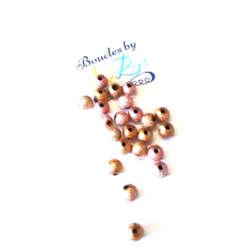 Perles scintillantes cuivrées 6mm x40 pdo1-9