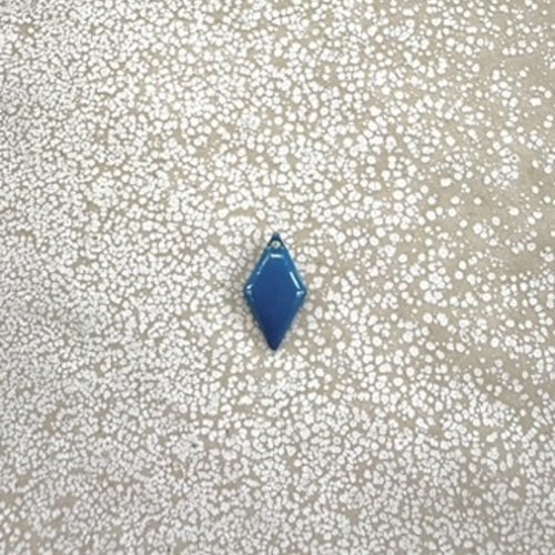 Sequin émaillé losange bleu 15x8 mm laiton doré – sequin losange bijoux diy ble5-9
