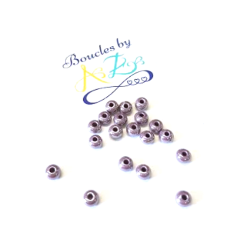 Perles de rocaille mauves 5mm x30 pvi1-19