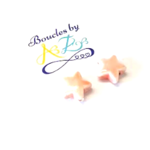 Perles étoiles roses en céramique 15mm x2 pros2-3.
