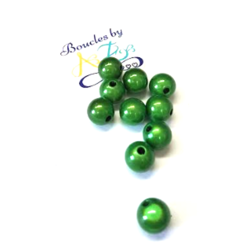 Perles magiques vertes 10mm x10 pve2-1
